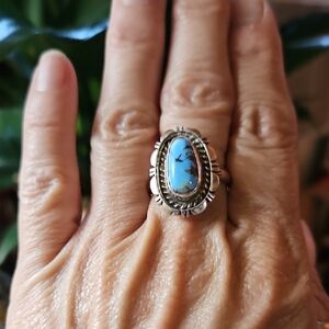 Golden Hills Turquoise Sterling Silver Ring